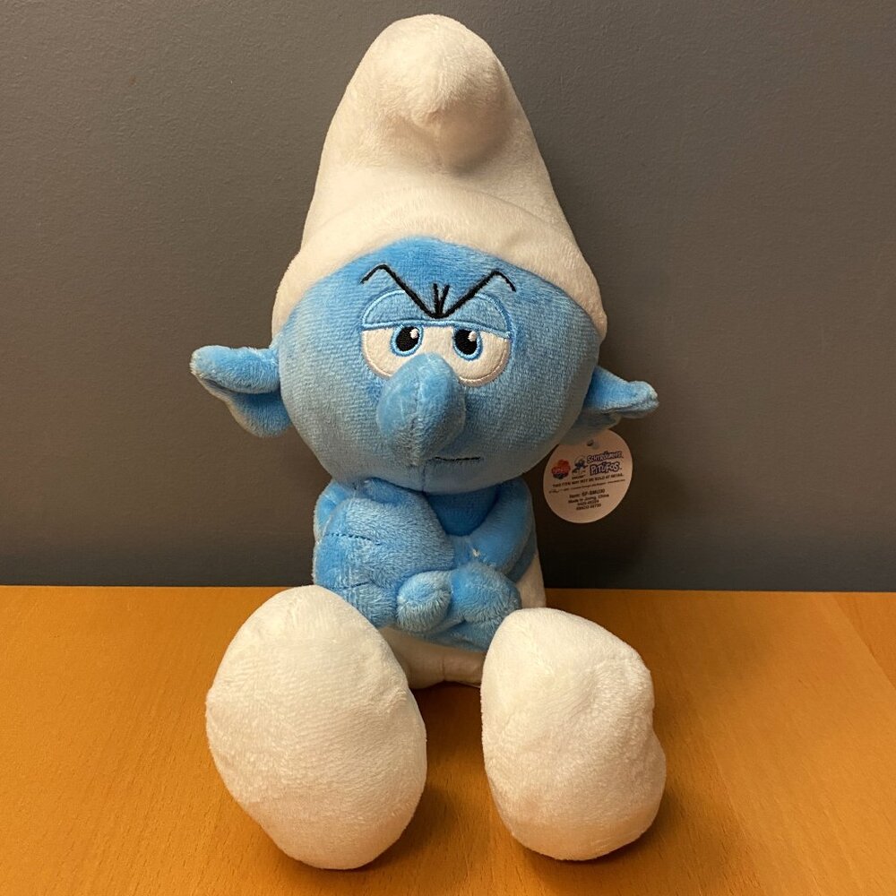 The Smurfs Grouchy Smurf Plush Toy 12"